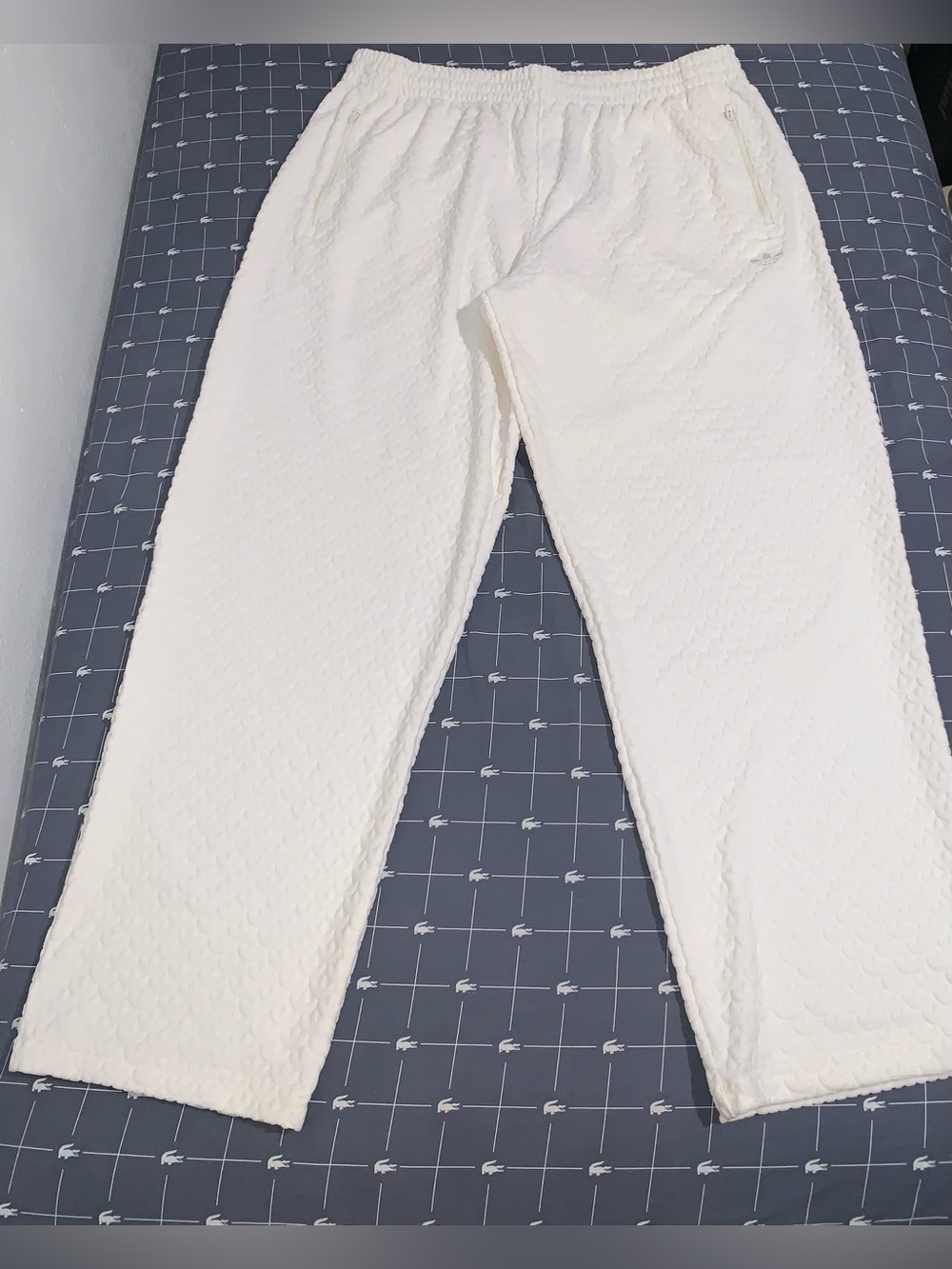 Adidas Originals Q12 Monogram Track Pants Cloud White JP4429 Size: X-Large
